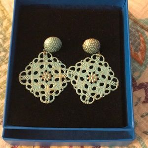 Sea foam green colored lightweight earrings !